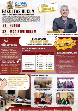 Ayo Bergabung di Fakultas Hukum Universitas Mahasaraswati Denpasar