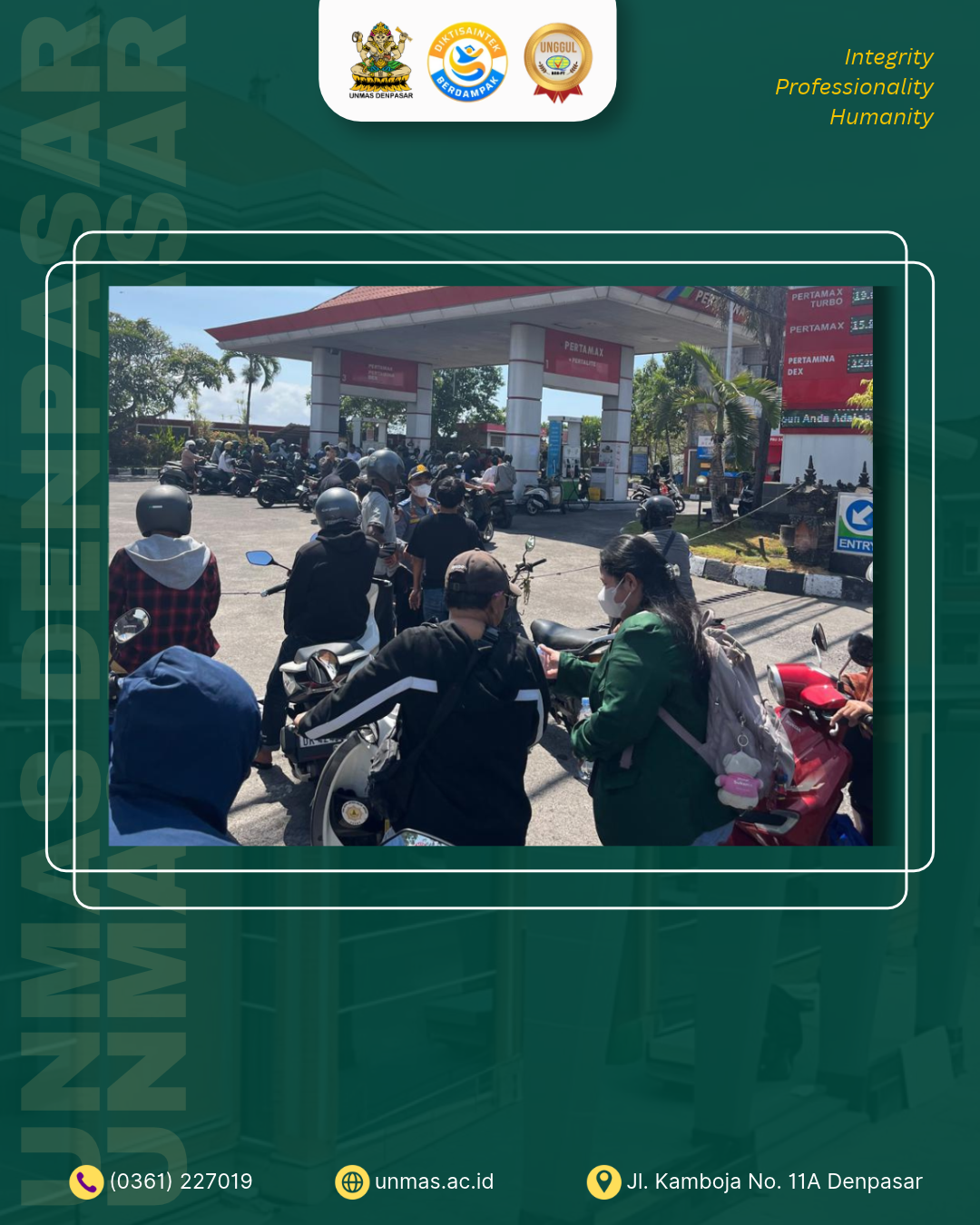 bem-unmas-denpasar-gelar-aksi-sosial-bagikan-makanan-dan-minuman-gratis-di-sejumlah-spbu