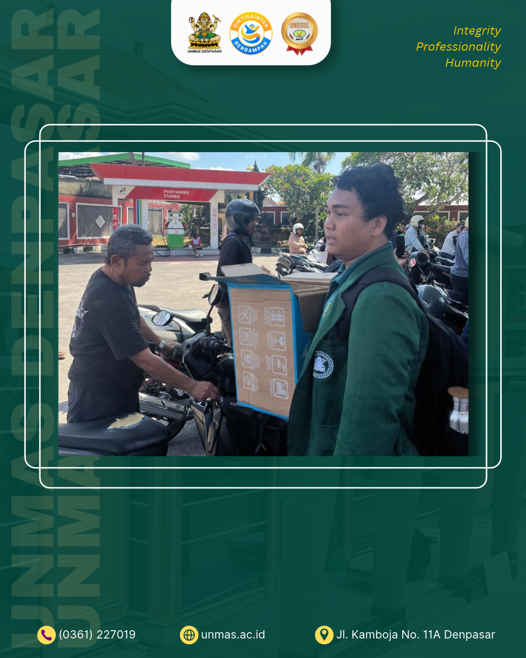 bem-unmas-denpasar-gelar-aksi-sosial-bagikan-makanan-dan-minuman-gratis-di-sejumlah-spbu