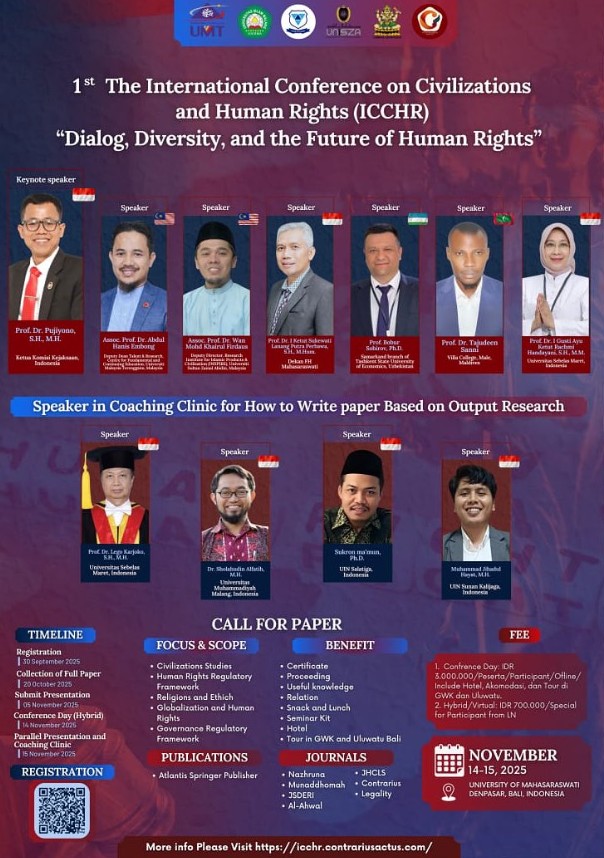 Call for Papers is OPEN! 1st International Conference on Civilizations & Human Rights ? Bali | 14–15 Nov 2025