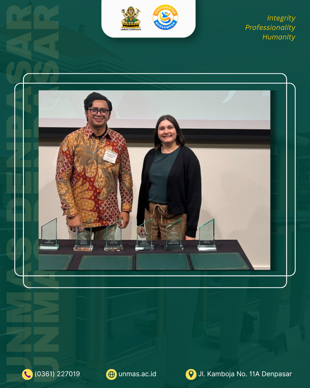 dosen-fkip-unmas-denpasar-raih-penghargaan-internasional-tracy-hammer-graduate-student-awards