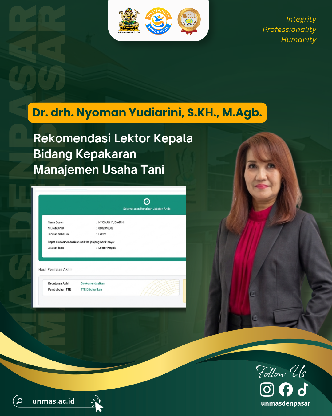 enam-akademisi-unmas-denpasar-raih-rekomendasi-sebagai-lektor-kepala