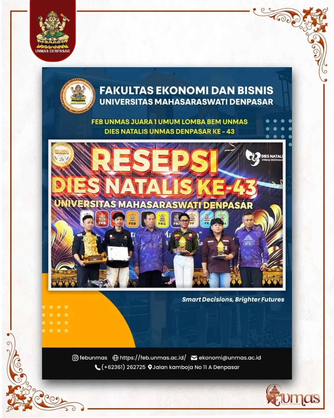 feb-unmas-juara-umum-1-dies-natalis-ke-43-unmas-denpasar