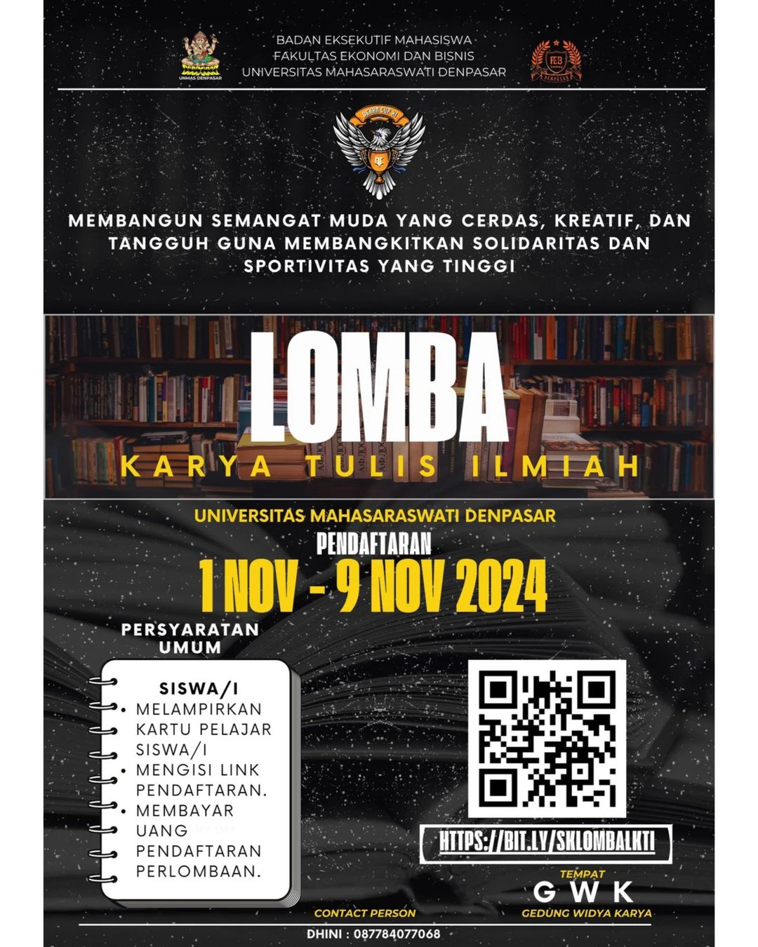 informasi-lomba-akademik-badan-eksekutif-mahasiswa-unmas-denpasar-dengan-tema-membangun-semangat-muda-yang-cerdas-kreatif-dan-tangguh-guna-membangkitkan-solidaritas-dan-sportivitas-yang-tinggi