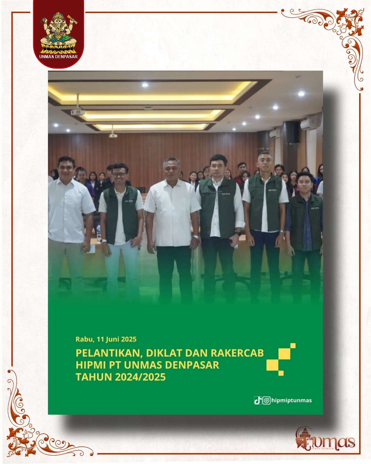 pelantikan-diklat-dan-rakercab-hipmi-pt-unmas-denpasar-periode-20242025