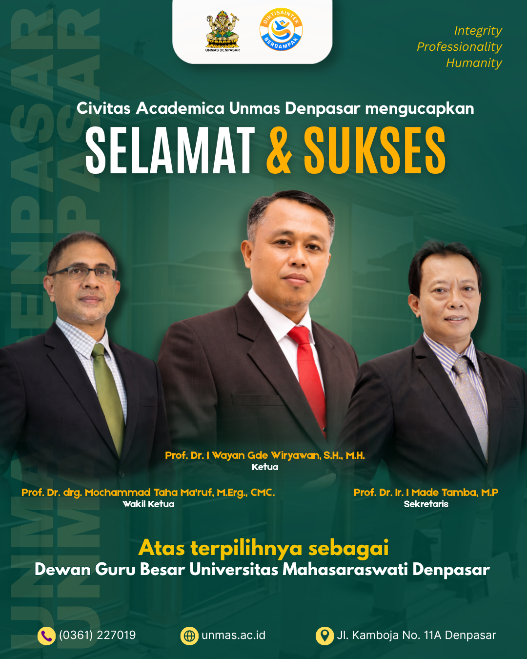 penguatan-peran-akademik-unmas-denpasar-bentuk-dewan-guru-besar