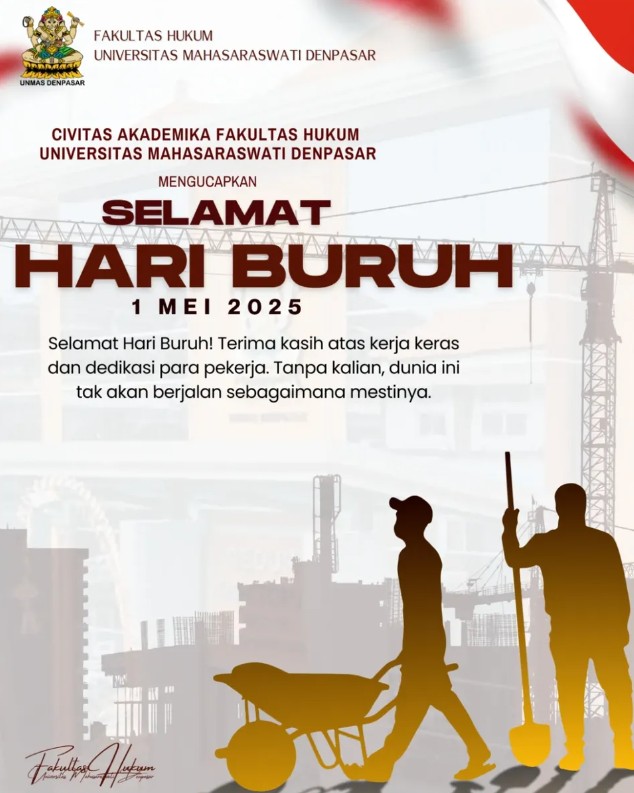 Selamat Hari Buruh Nasional 1 Mei 2025
