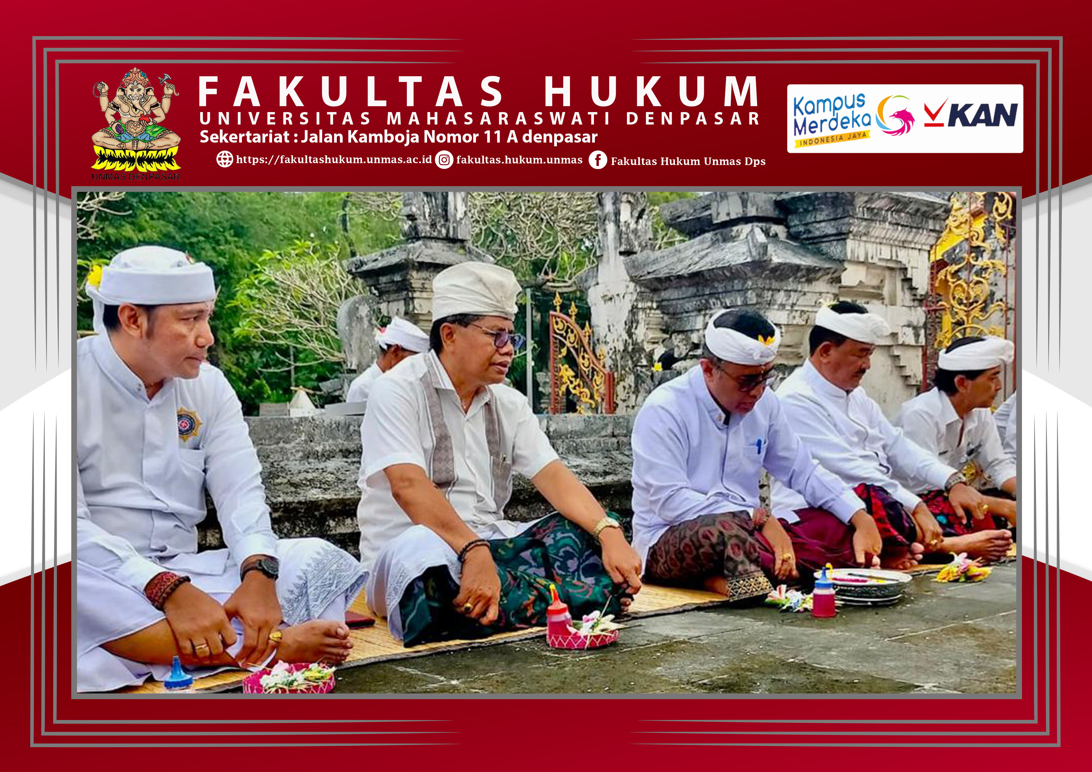 Selasa, 9 Mei 2023 Dosen Fakultas Hukum Unmas Denpasar Dr.Drs.A.A Kt Sudiana