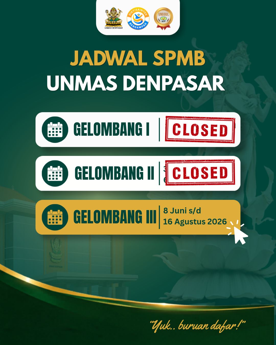 spmb-unmas-denpasar-gelombang-iii-resmi-dibuka-kesempatan-terakhir-bergabung-tahun-2026
