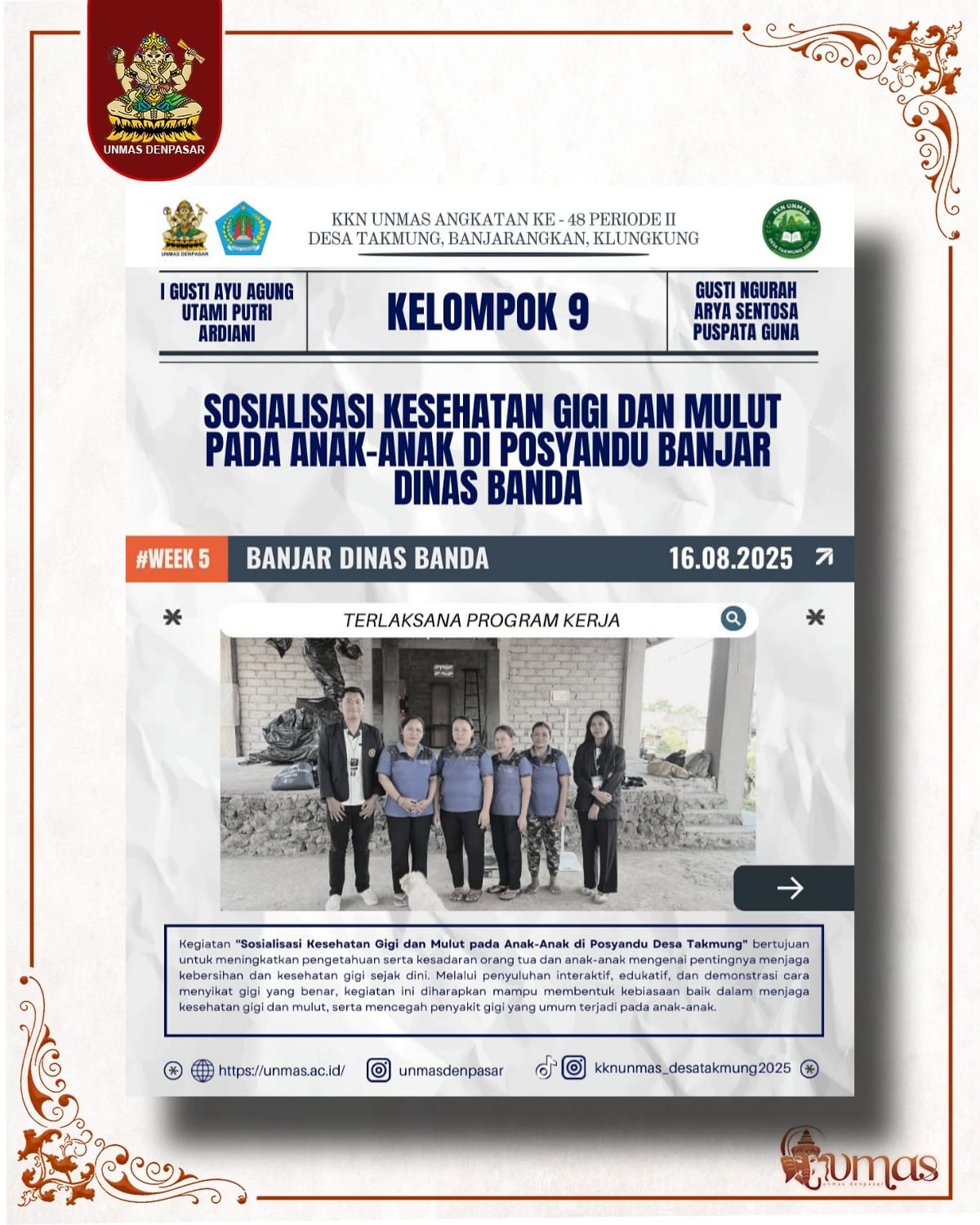 tim-kkn-unmas-desa-takmung-laksanakan-sosialisasi-kesehatan-gigi-dan-mulut-di-posyandu-banjar-dinas-banda