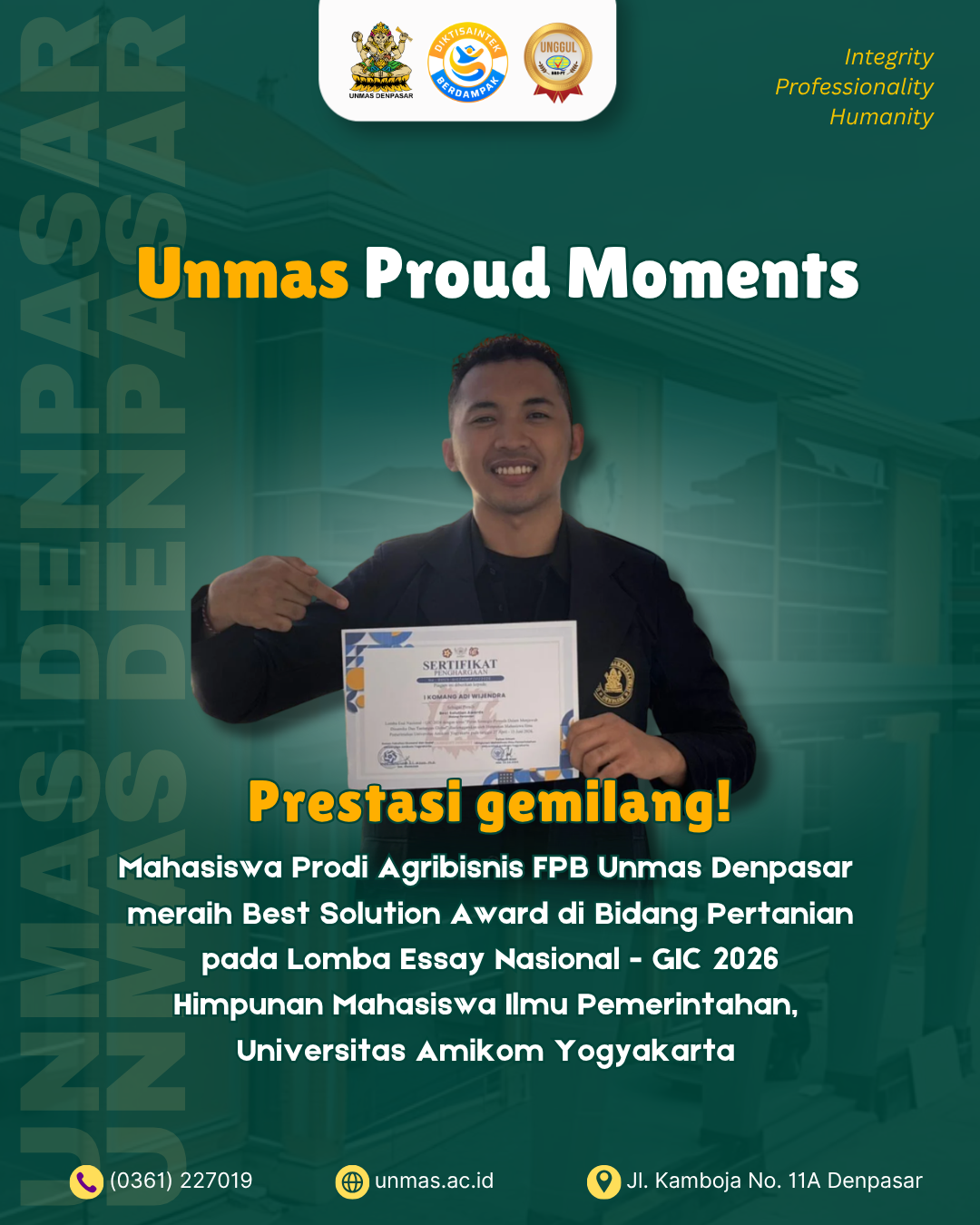 unmas-denpasar-cetak-prestasi-nasional-mahasiswa-agribisnis-borong-tiga-penghargaan