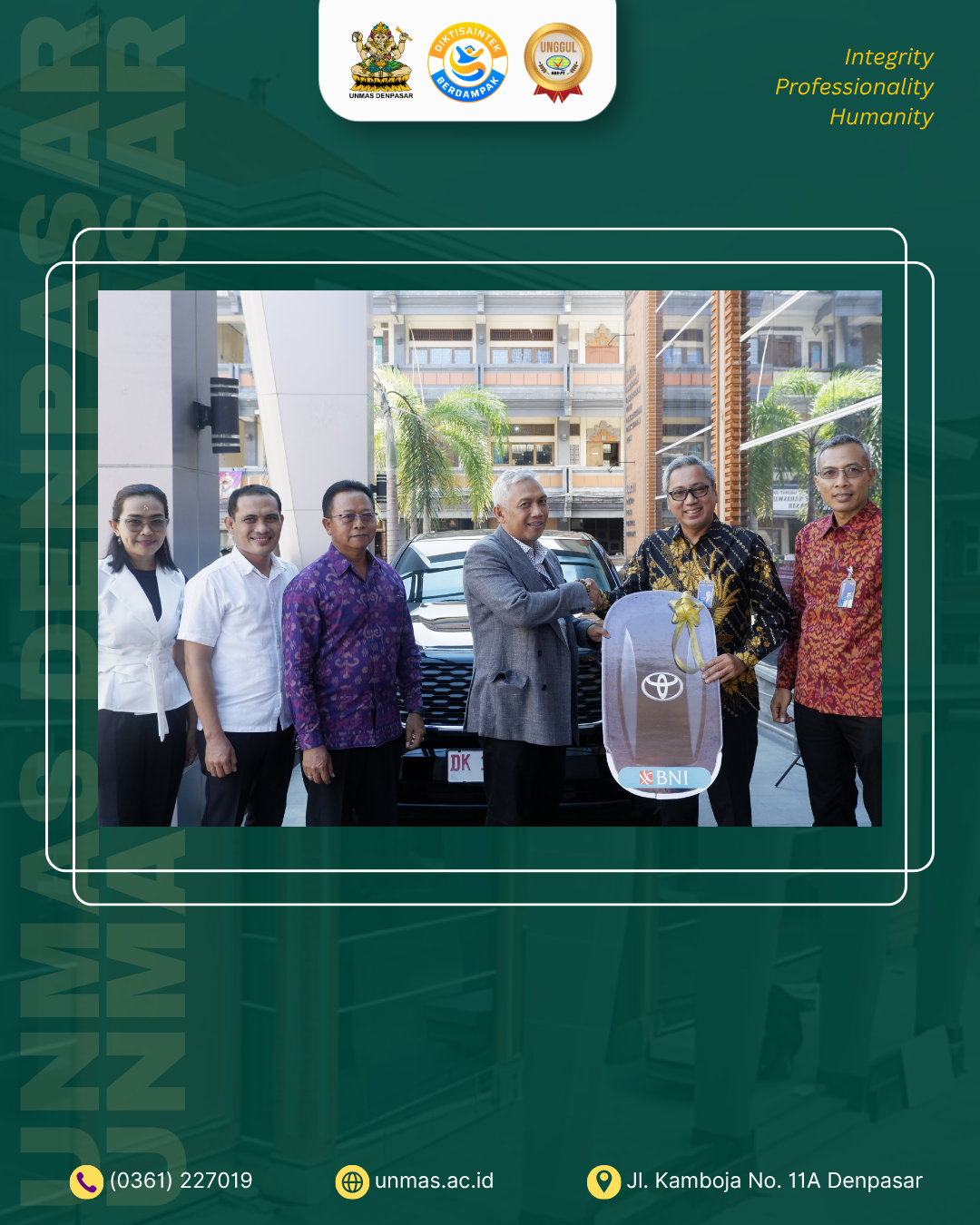 unmas-denpasar-perkuat-kelembagaan-melalui-kerja-sama-strategis-dengan-bni-dan-bank-bpd-bali