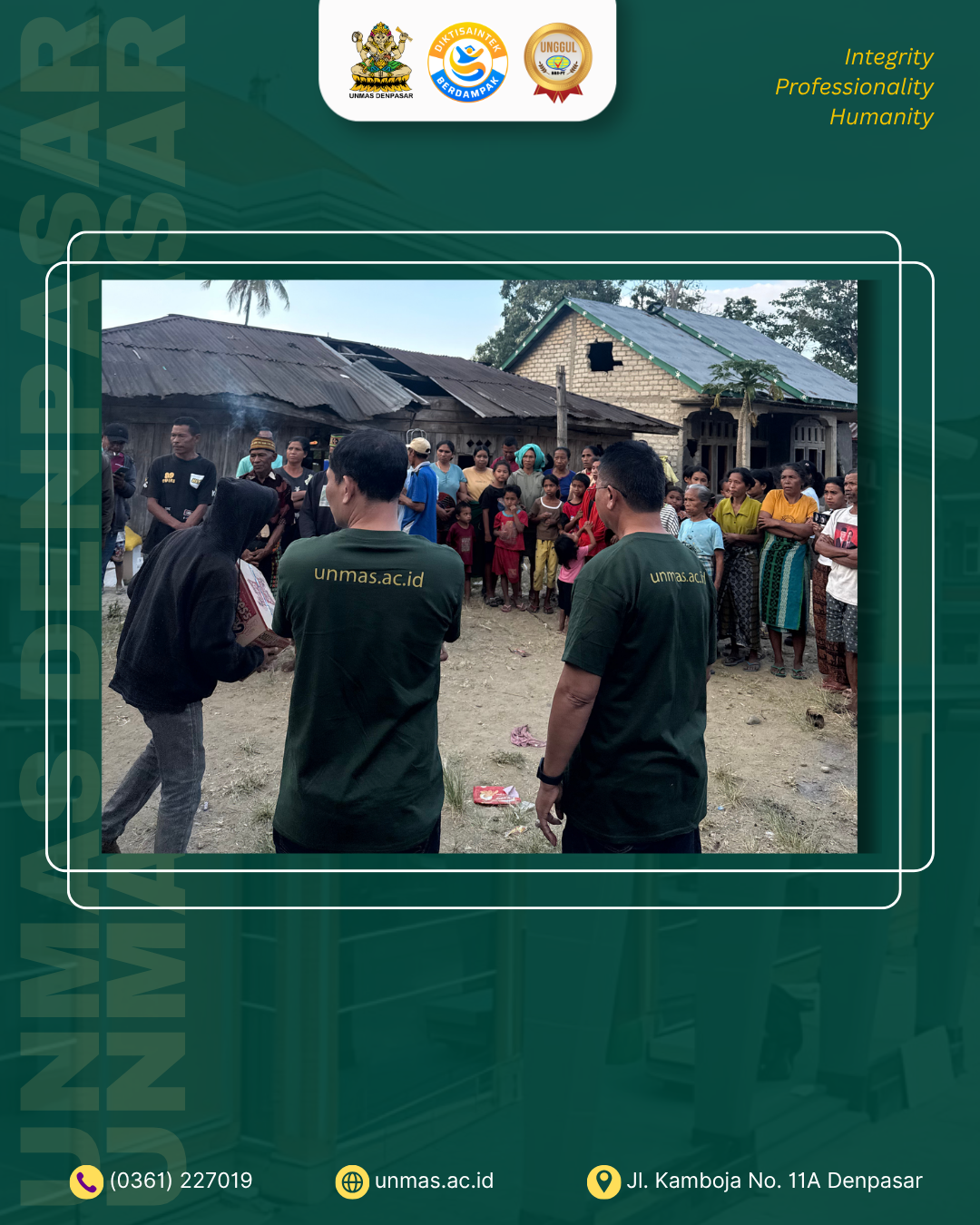 unmas-denpasar-turun-langsung-ke-flores-salurkan-bantuan-rp50-juta-untuk-korban-terdampak-gempa