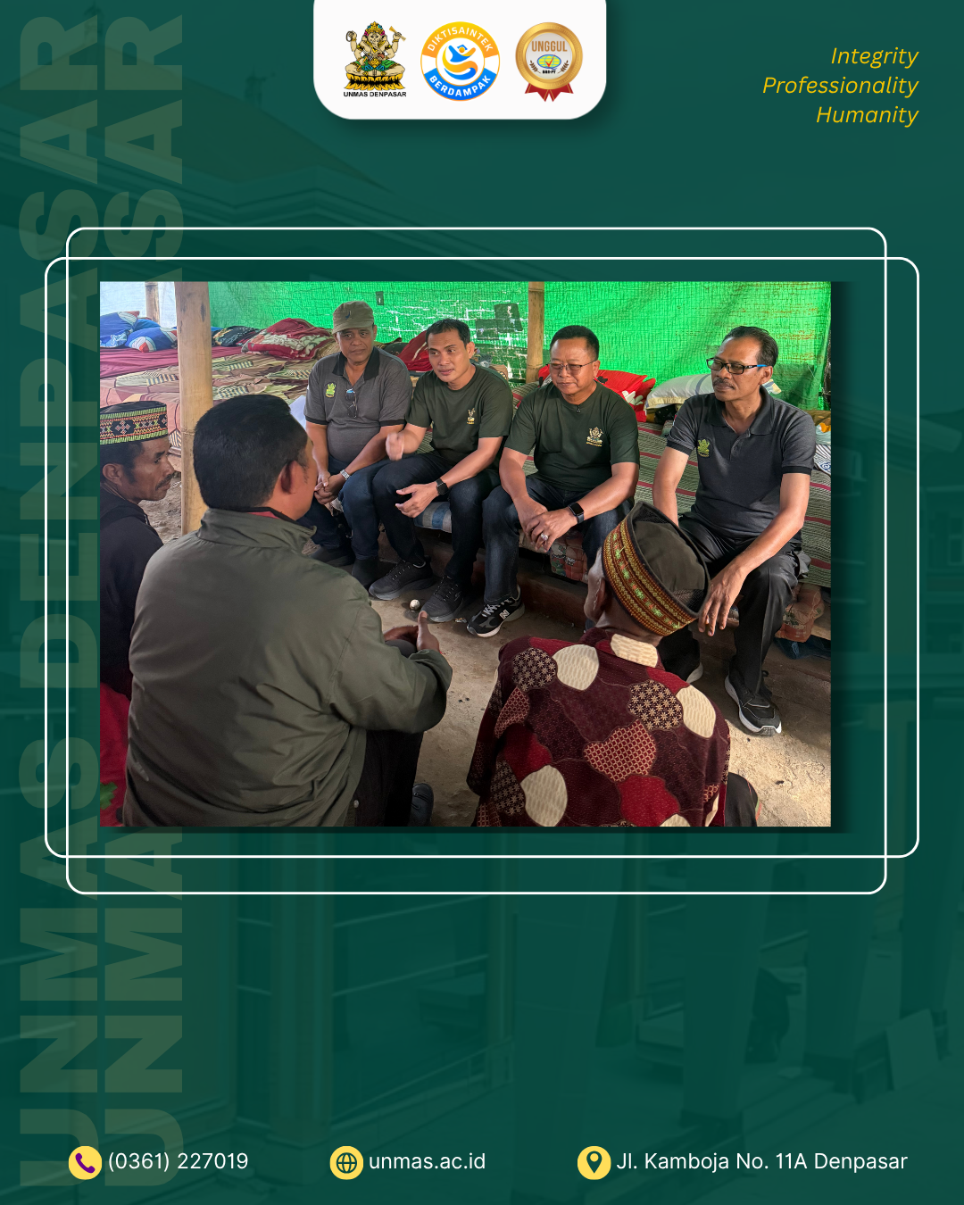 unmas-denpasar-turun-langsung-ke-flores-salurkan-bantuan-rp50-juta-untuk-korban-terdampak-gempa
