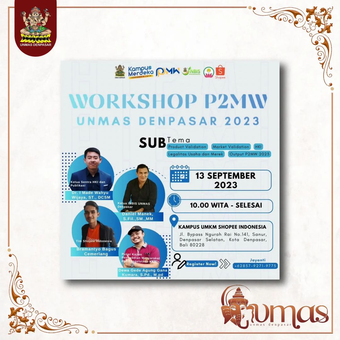 workshop-p2mw-unmas-denpasar-2023