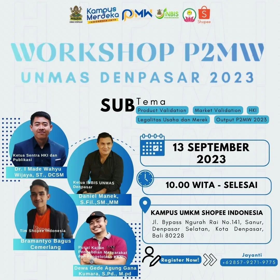 workshop-p2mw-unmas-denpasar-2023