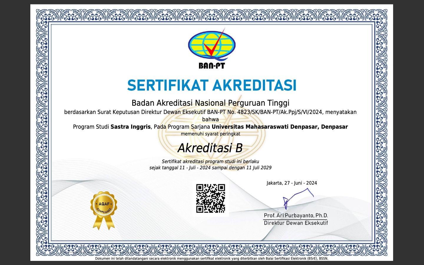 S-1 Sastra Inggris